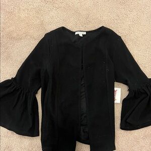 Black Bell Sleeve Cardigan